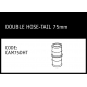 Marley Camlock Double Hose-Tail 75mm - CAM75DHT